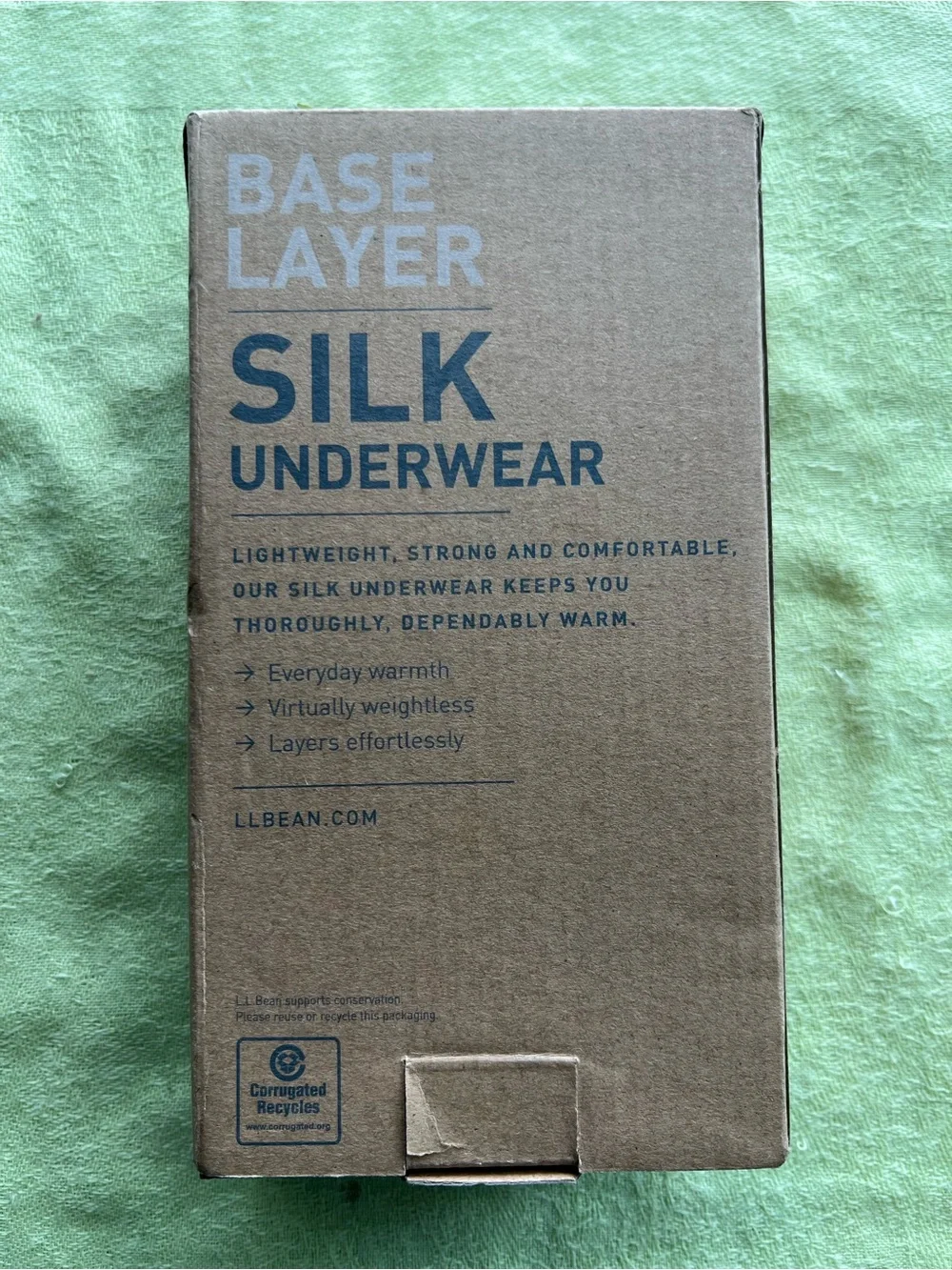 L.L. Bean Black silk base layer pants and Long-Sleeve Top Set. Medium